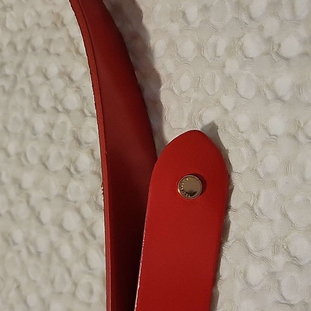 Ted Baker Red Patent Bow Belt - L - Picture 5 of 11
